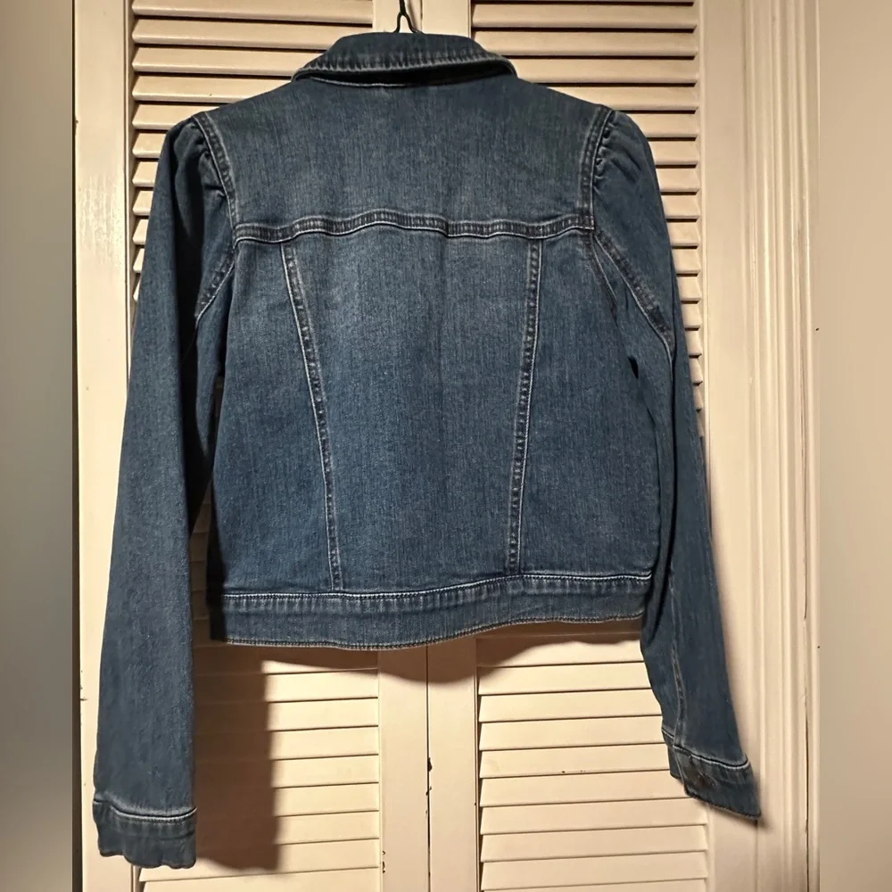 Nordstrom Denim Jean Jacket Button Down 6 Pocket Girl’s 8/10